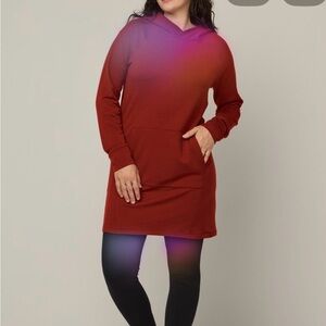 Wool& Rustic Red Everett Hoodie Dress 2X